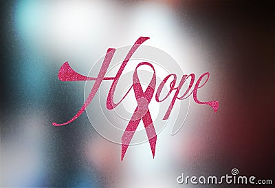 Brest cancer pink ribbon concept image Stock Photo