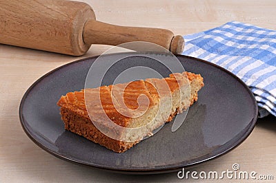 Breton cake on a plate Stock Photo