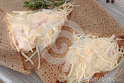 Breton galette Stock Photo