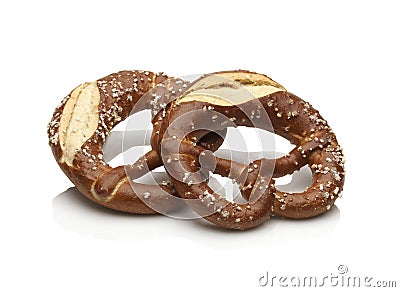 Bretzel bread Stock Photo