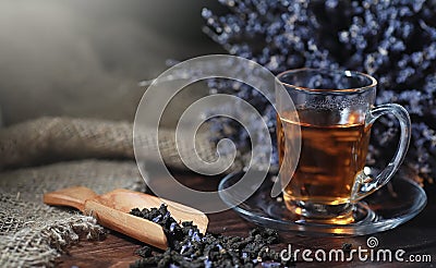Brewed tea on a serving table Stock Photo