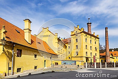 Brewery, baroque monastery Plasy near Plzen, Czech republic Editorial Stock Photo