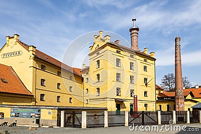 Brewery, baroque monastery Plasy near Plzen, Czech republic Editorial Stock Photo