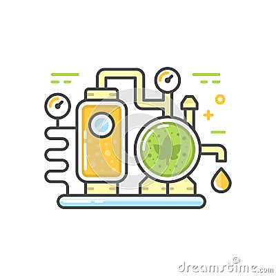 Brewery line concept Vector Illustration