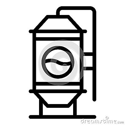 Brewery tank icon outline vector. Beer factory Vector Illustration