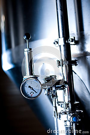 Brewing production vats Stock Photo