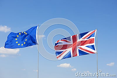 Brexit flags Stock Photo