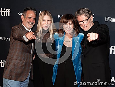 Brian Gersh, Catherine Cyr, Terry Wood, and Derik Murray at Sidney movie premiere at TIFF2022 Editorial Stock Photo