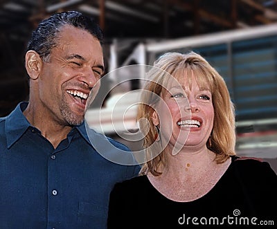 Brian Stokes Mitchell and Marin Mazzie Editorial Stock Photo