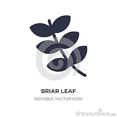 briar leaf icon on white background. Simple element illustration from Nature concept Vector Illustration