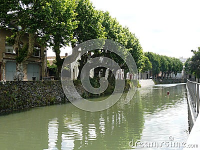 Briare canal in Montargis Stock Photo