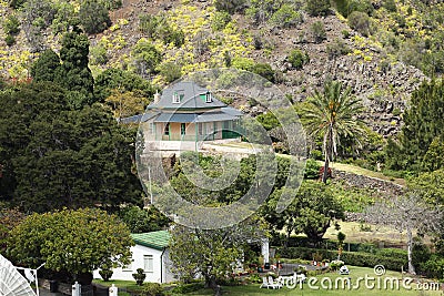 Briars Pavilion was Napoleon home on St Helena Editorial Stock Photo