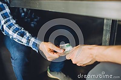 Bribe corruption corporate business espionage Stock Photo