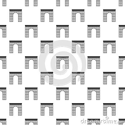 Brick arch pattern, simple style Vector Illustration