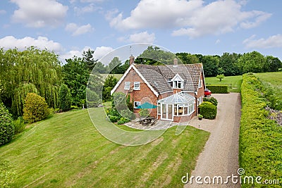 Brick built detached house Editorial Stock Photo