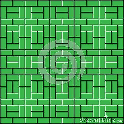 Brick double boxed basketweave style vector design background Vector Illustration