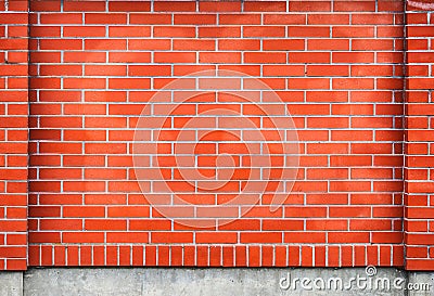 Brick fence or wall texture Stock Photo