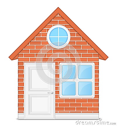 Brick House Vector Illustration