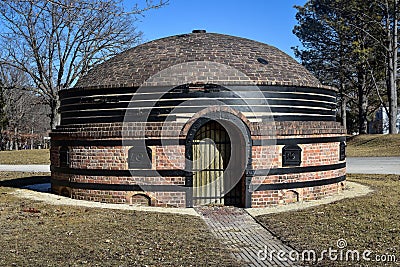 Brick Kiln Building at Phelps Park in Decorah, Iowa Stock Photo