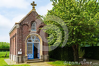 Chapel of Our Lady of Lourdes, Hansbeke, Deinze, Belgium Stock Photo