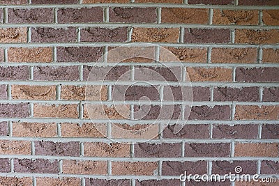 Brick wall abstract photo background in cozy warm earthy brown colors Stock Photo