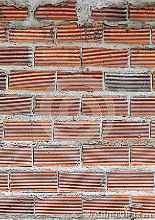 Brick wall background and stones Stock Photo