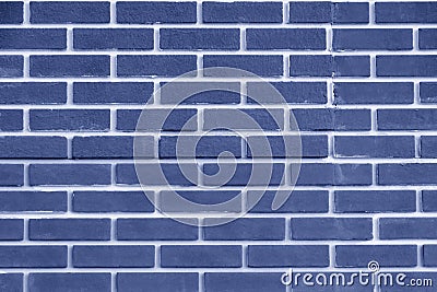 Brick wall blue color. Bright geometric texture. Stock Photo