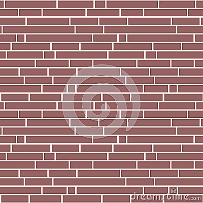 Brick wall brown red maroon seamless pattern illustration Cartoon Illustration