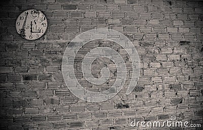 Brick wall chair Stock Photo