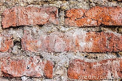 Brick Wall Detal Texture Retro Architecture Pattern Stock Photo