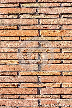 Brick wall with different bricks. Stock Photo