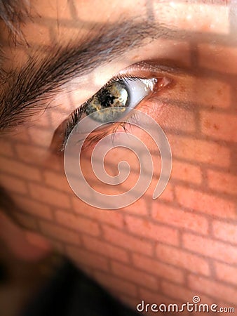 Brick wall face Stock Photo