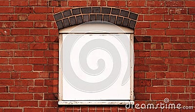 Brick wall with frame Editorial Stock Photo