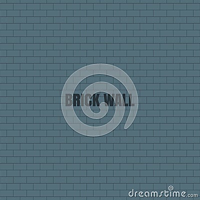 Brick wall with place for text. Vector illustration Vector Illustration