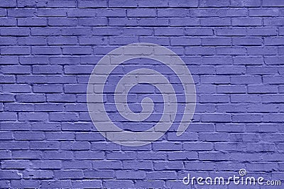 Brick wall of purple or violet masonry. Wall with small Bricks. Modern wallpaper design for web or graphic art projects Stock Photo