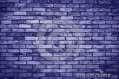 Brick wall of purple or violet masonry. Wall with small Bricks. Modern wallpaper design for web or graphic art projects Stock Photo