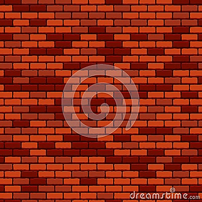 Brick wall seamless pattern Vector Illustration