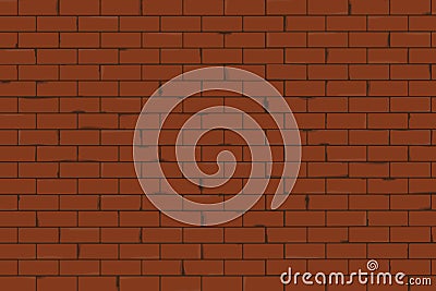 Brick wall texture seamless vector illustration Vector Illustration