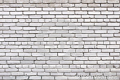 Brick wall texture. White grunge brick wall background Stock Photo