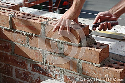 Bricklayer Stock Photo