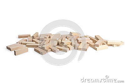 Bricks game Jenga Stock Photo