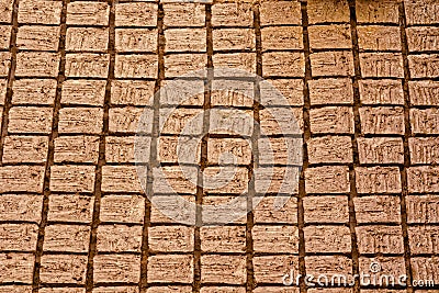 Bricks manufactory background Stock Photo