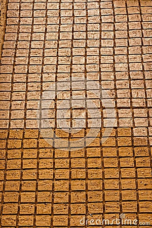 Bricks manufactory Meybod Stock Photo