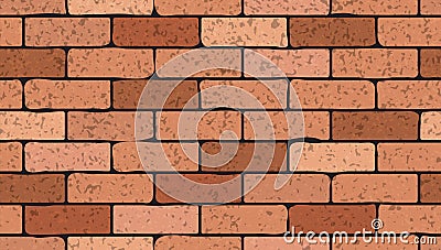 Bricks seamless texture Vector Illustration