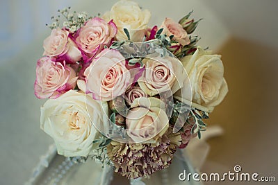 Bridal Flowers muted Stock Photo