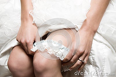Bridal Garter Stock Photo