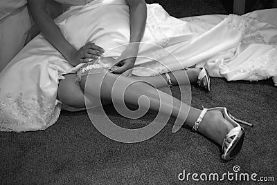 Bridal garter Stock Photo