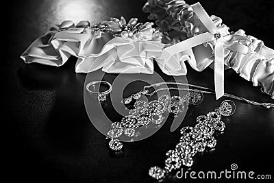 Bridal Garter Stock Photo