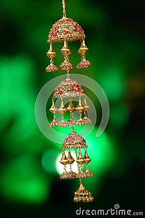 Bridal Material Known as Kaleerein In India Stock Photo