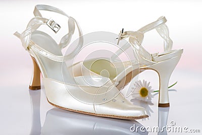 Bridal shoes Stock Photo